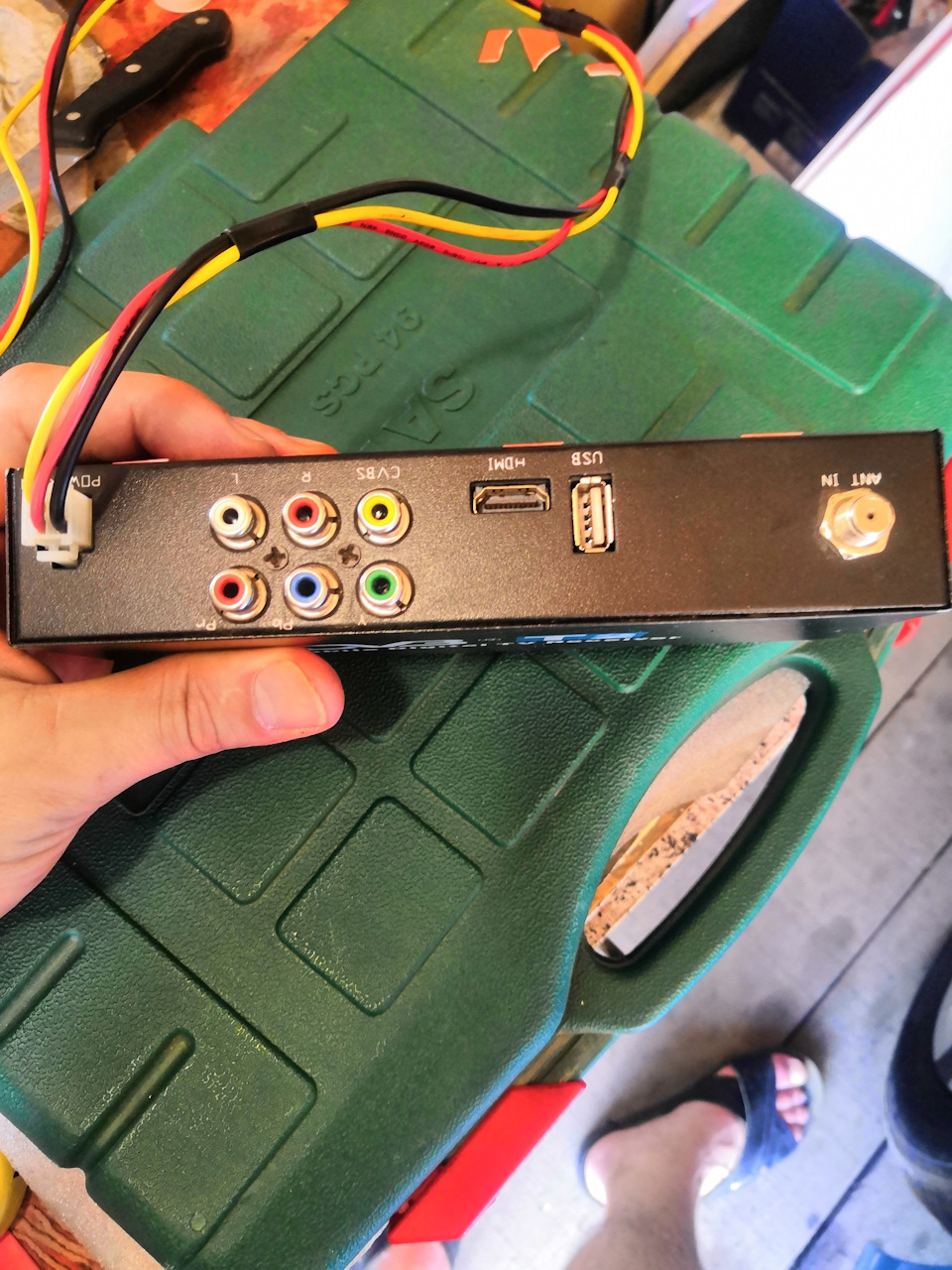 Установка DVB T2 приставки — Honda Fit (3G), 1,5 л, 2014 года ...