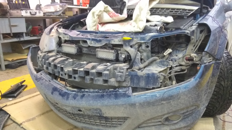 Установка доп.фар дальнего света. — Opel Astra H, 1,6 л, 2007 года ...