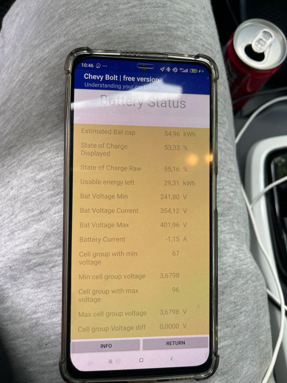 Photo from the logbook Chevrolet Bolt EV