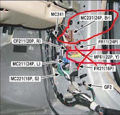 Разъем МС-231 — Hyundai Santa Fe (2G). Found on photo: MC231