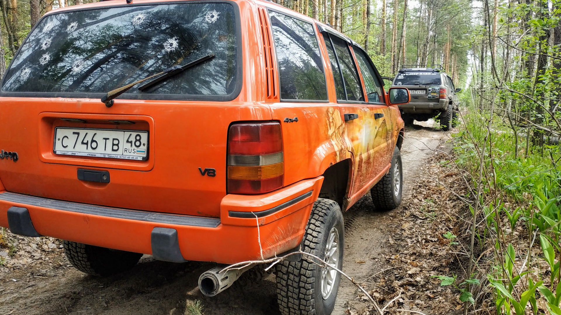 55. Первый серьёзный выезд Джипа в грязь — Jeep Grand Cherokee (ZJ), 5,2 л,  1994 года | покатушки | DRIVE2