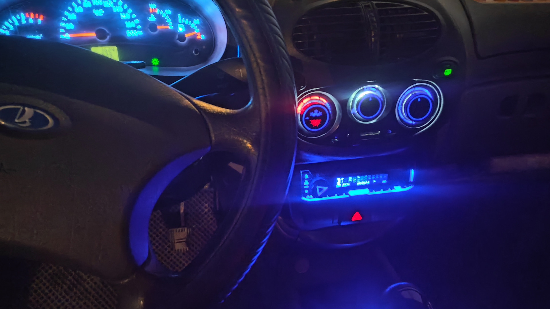 Поставил LED блок управления печкой — Lada Калина седан, 1,6 л, 2006 ...