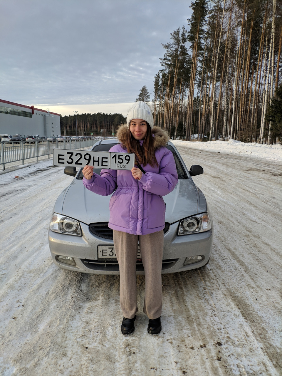 Подарок на 23 февраля — Новенькие номера без флага — Hyundai Accent (2G),  1,5 л, 2007 года | стайлинг | DRIVE2