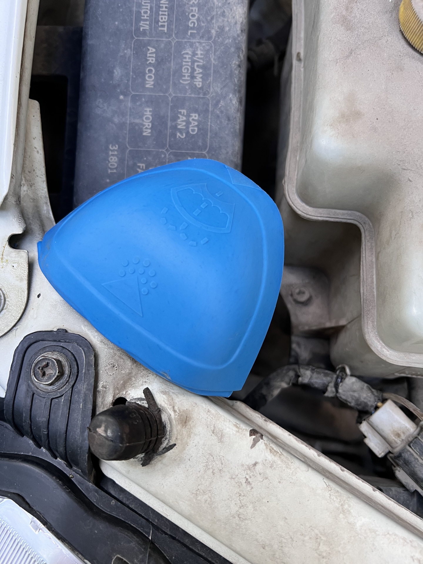 Крышка на бачок омывателя — Nissan Almera Classic (B10), 1,6 л, 2010 ...