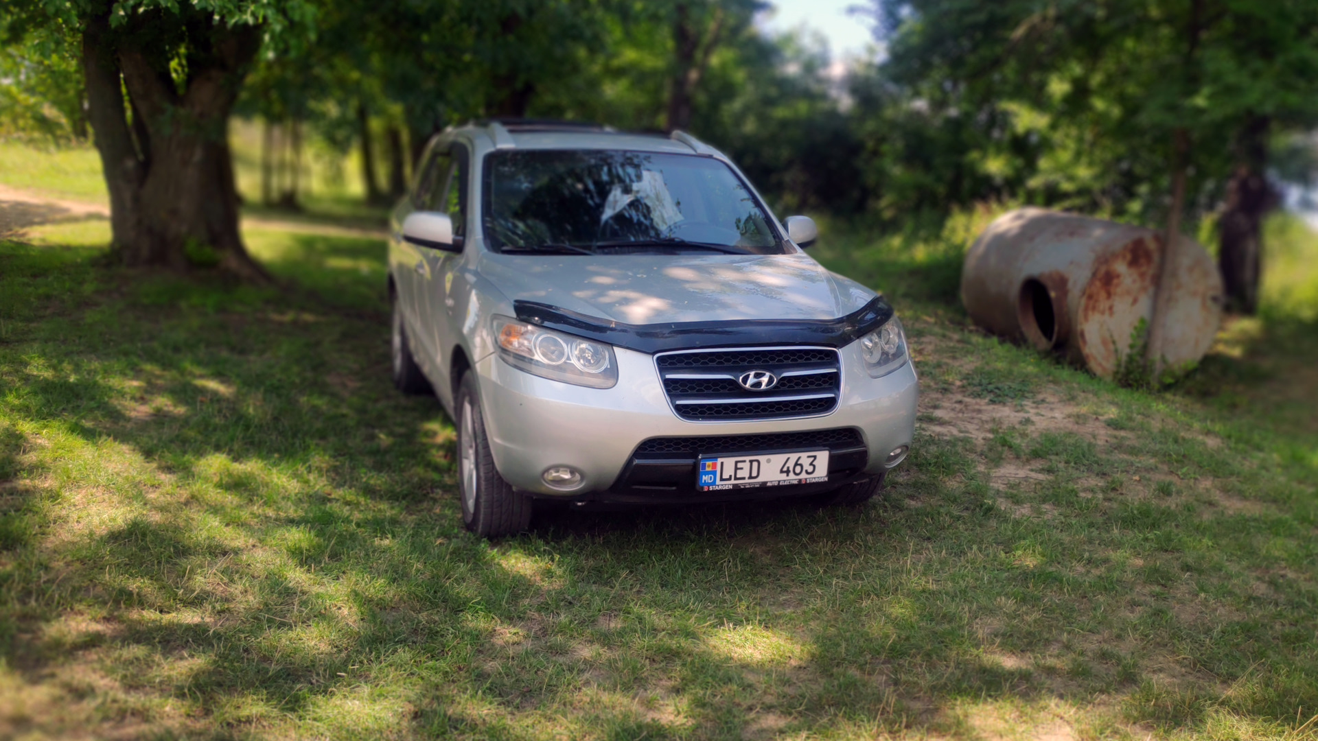 Hyundai Santa Fe (2G) 2.2 дизельный 2006 | Серебристый вездеходик на DRIVE2