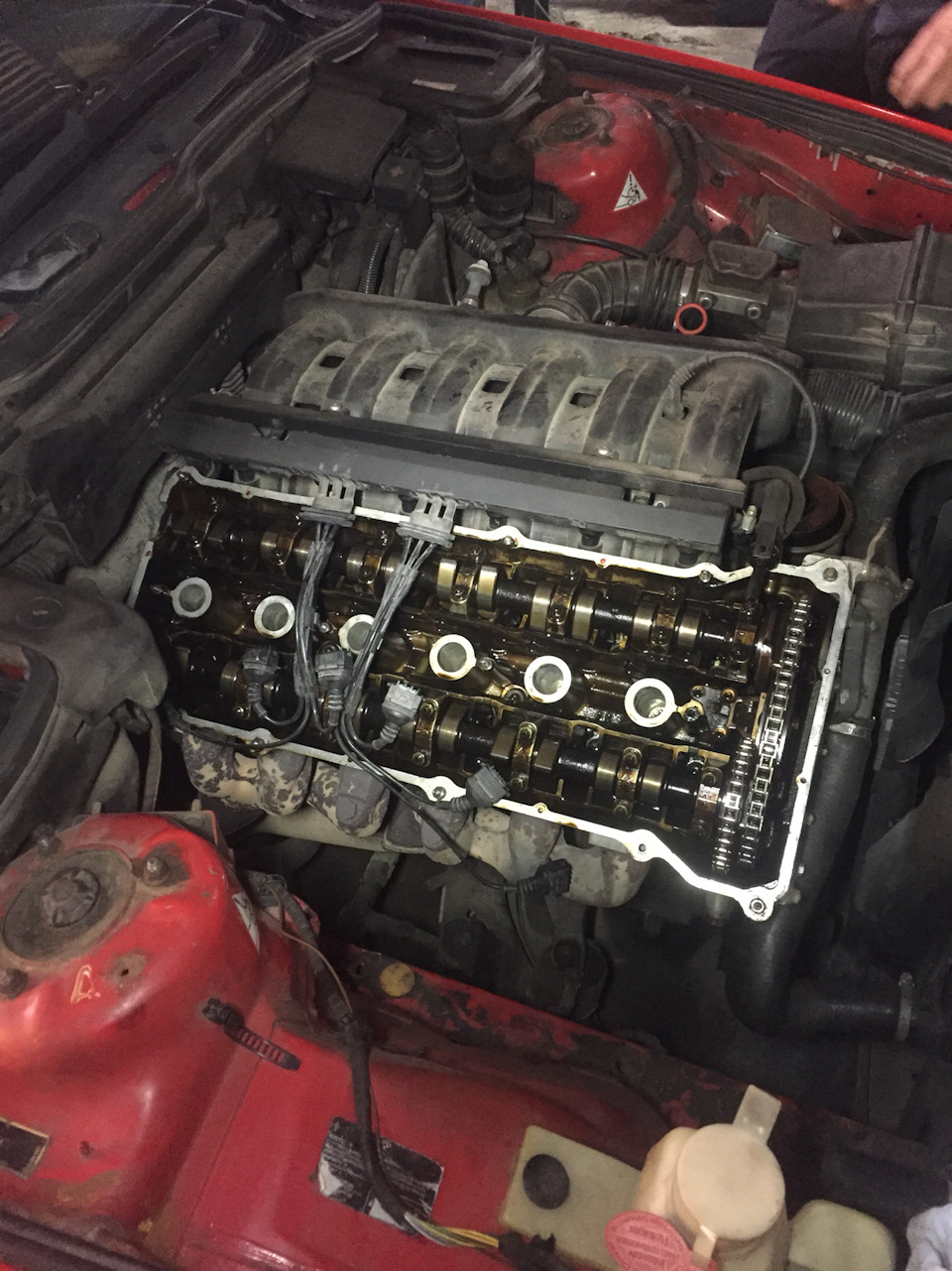 Замена масла с промывкой двигателя. — BMW 5 series (E34), 2 л, 1990 ...