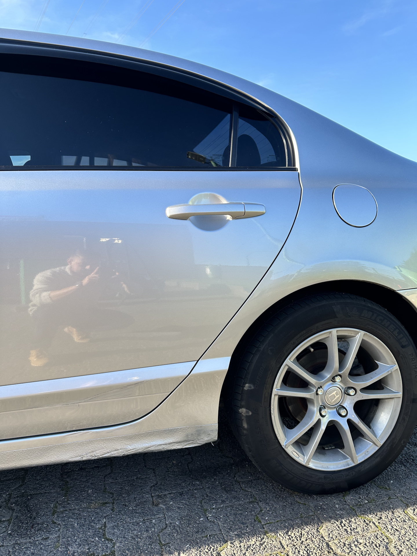 Замял порог. Ремонт — Honda Civic 4D (8G), 1,8 л, 2008 года | кузовной ...