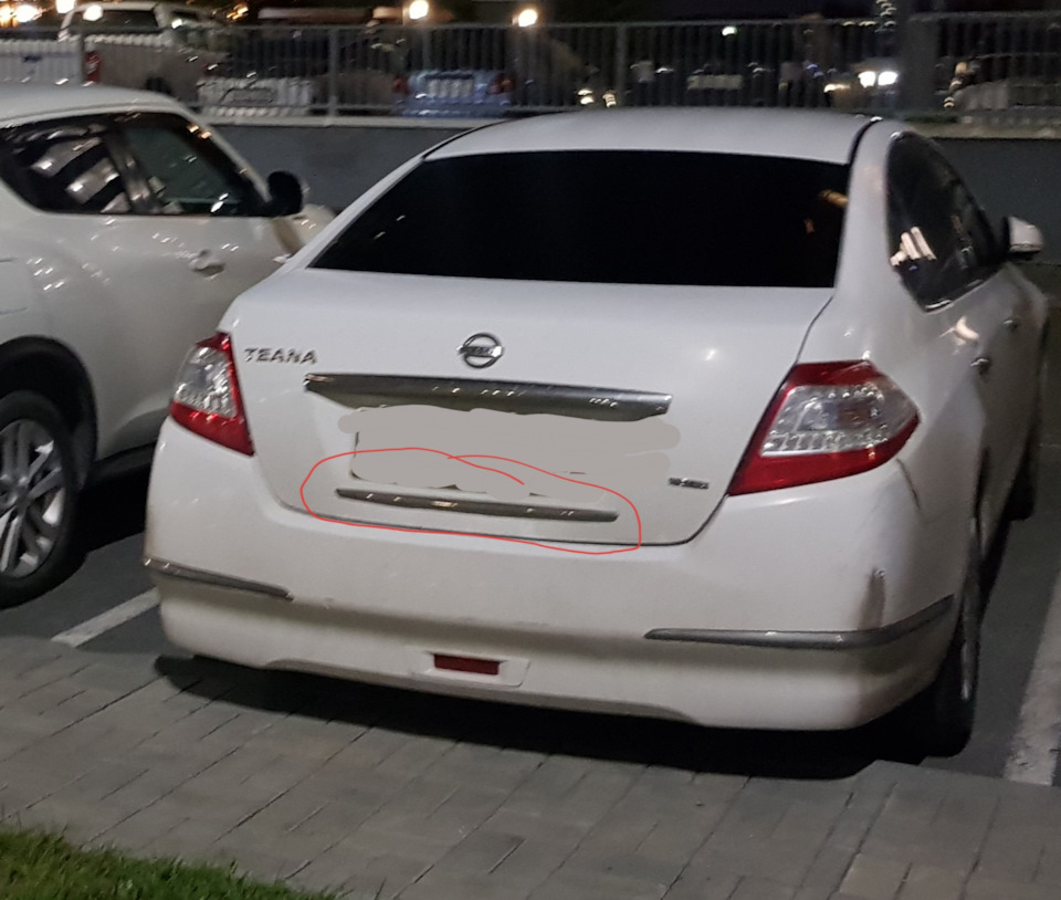 Молдинг — Nissan Teana (J32), 2,5 л, 2013 года | запчасти | DRIVE2