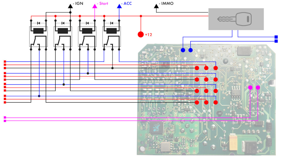 Схема подключения замка зажигания скания 4 серии