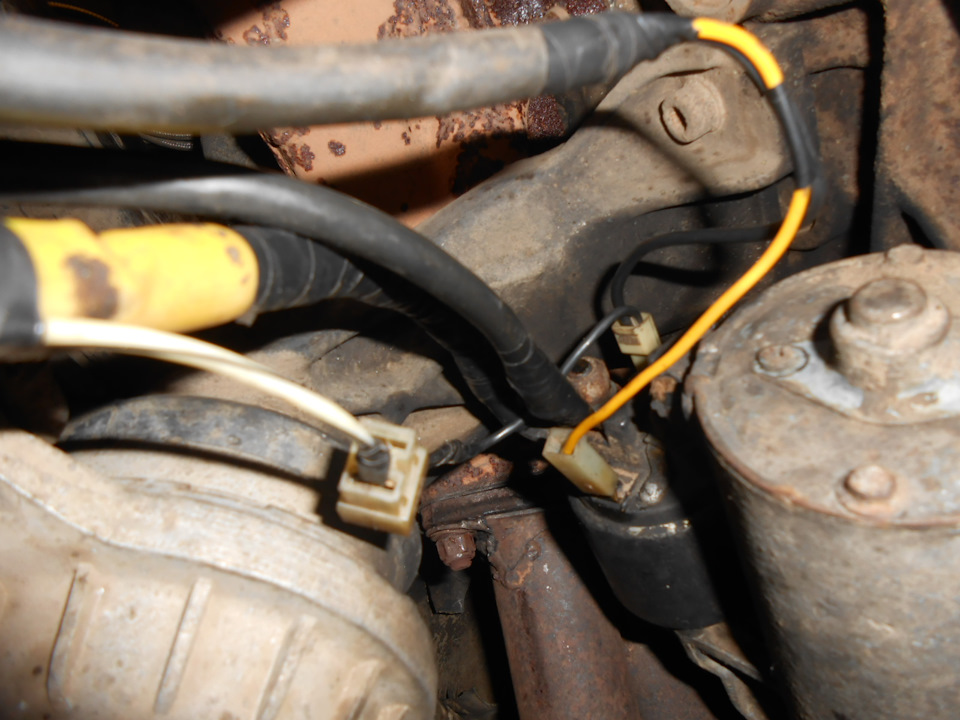 подсоединение проводов к стартеру ауди 100 какой куда