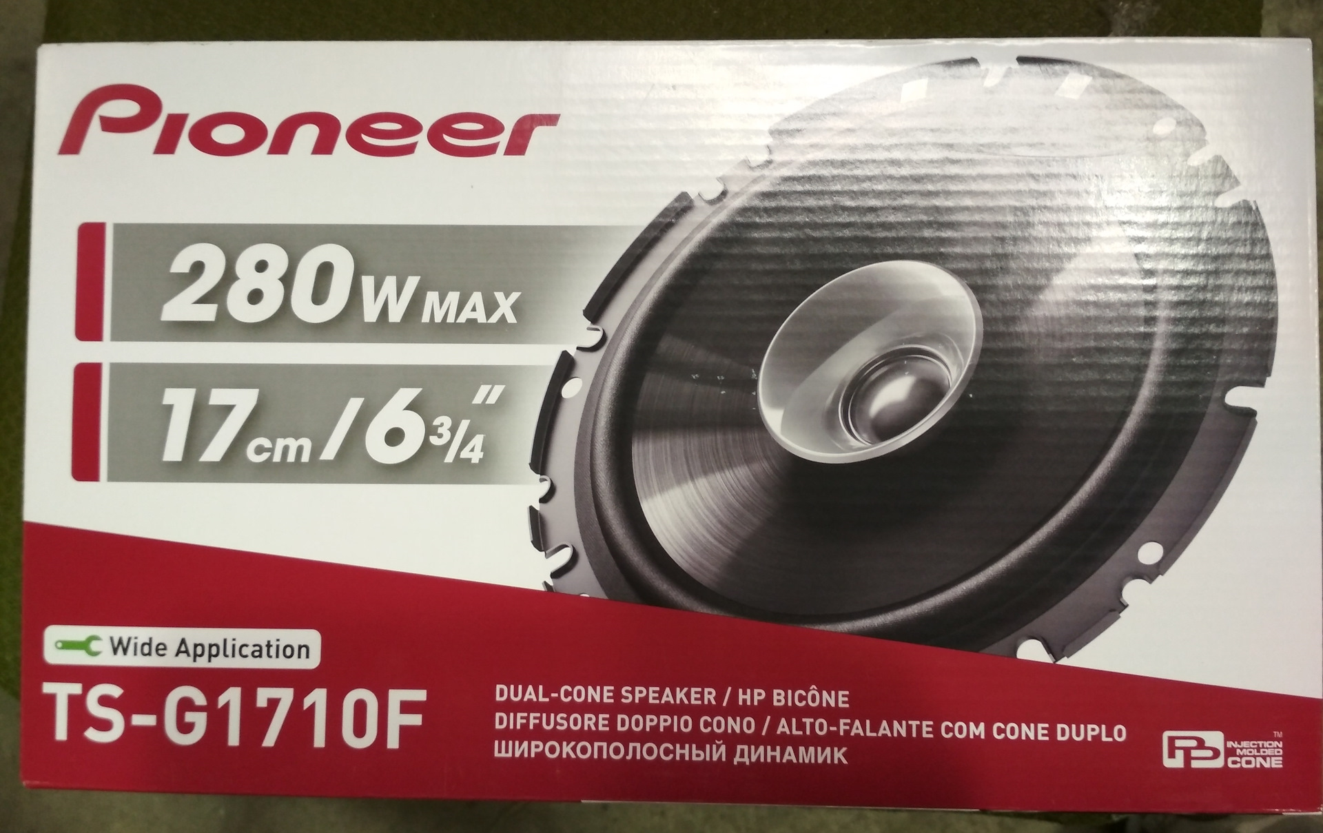 Pioneer TS-G1710F на фронт. — Chery Tiggo, 1,6 л, 2013 года | автозвук |  DRIVE2