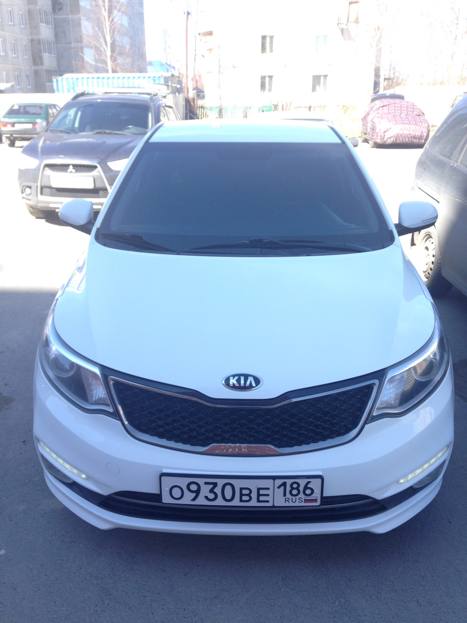 Тонировка лоб 70% бока 50% — KIA Rio (3G), 1,6 л, 2016 года | тюнинг |  DRIVE2