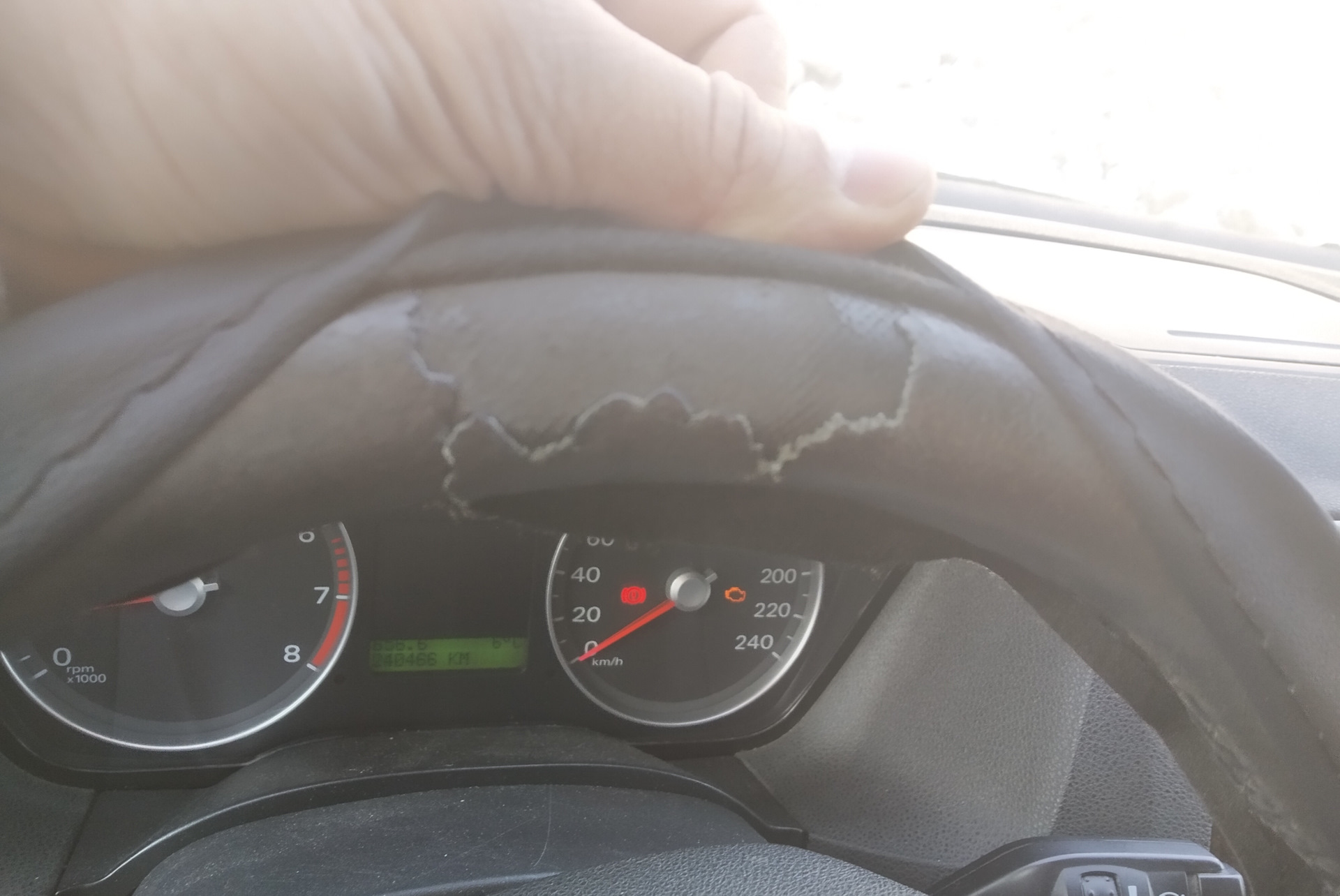 Оплетка на руль Ford Focus 2 — Ford Focus Sedan II, 1,8 л, 2006 года ...