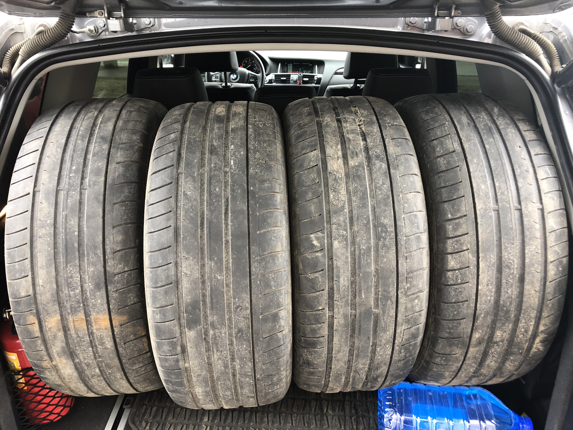 Замена летних шин на летние шины ) — BMW X3 (F25), 3 л, 2014 года ...