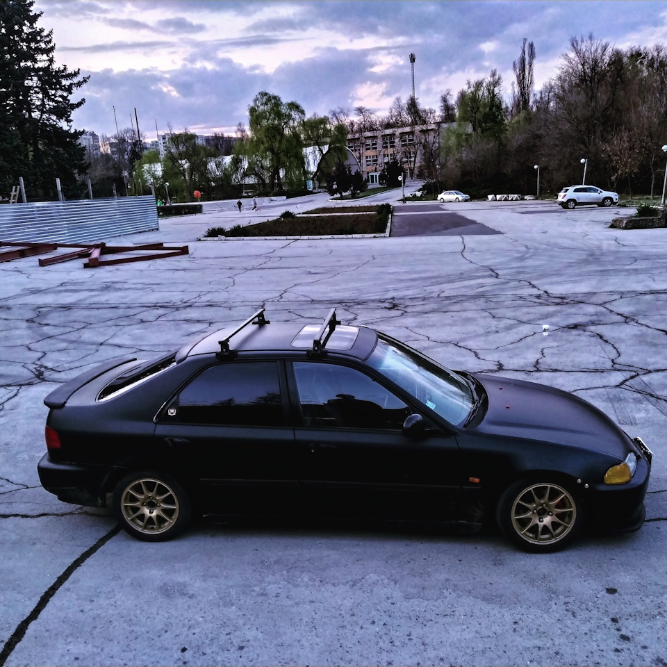 Установка реилинги + фото — Honda Civic (5G), 1,6 л, 1992 года ...