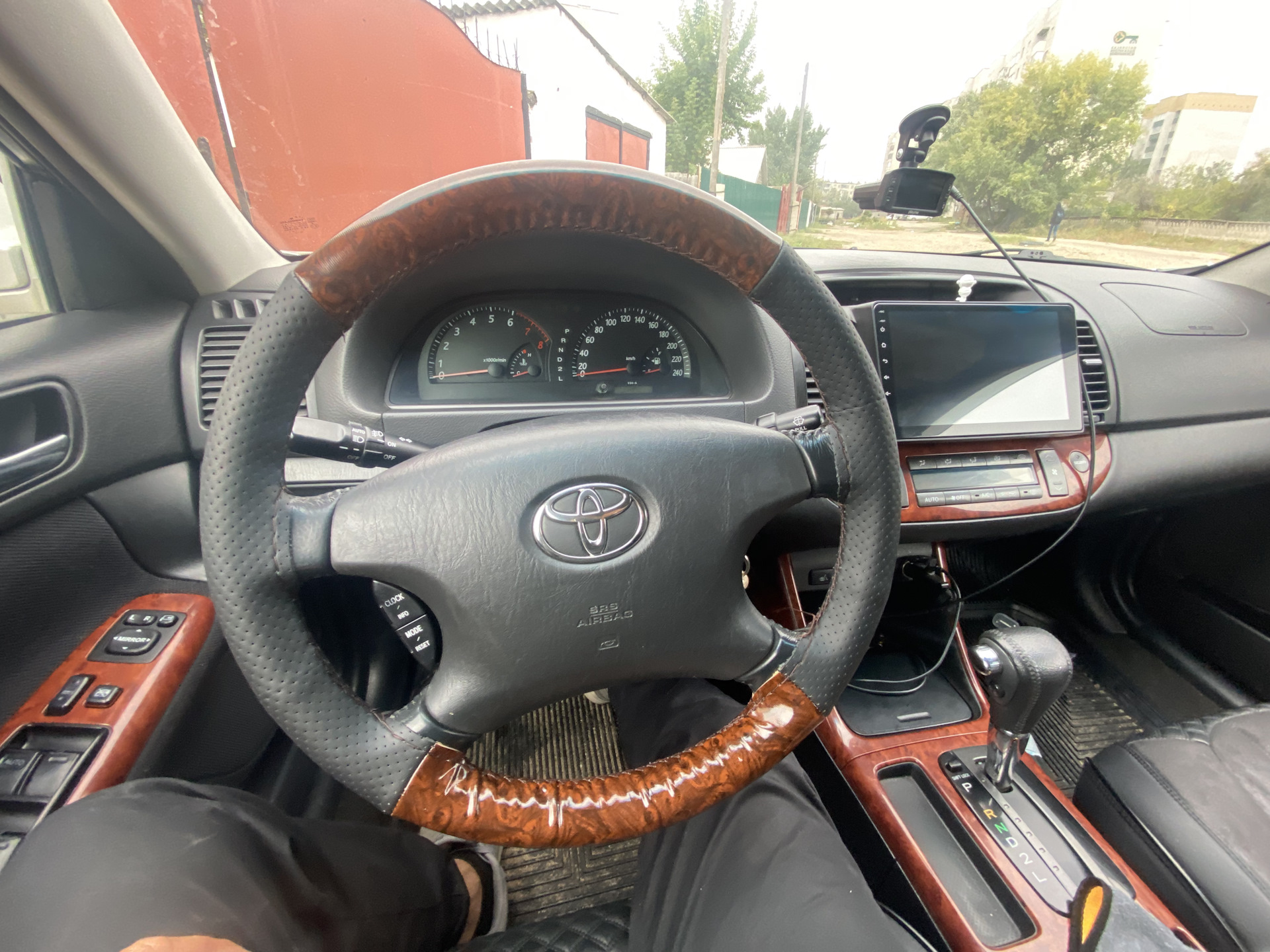 Оплетка на рулевое колесо — Toyota Camry (XV30), 2,4 л, 2002 года ...
