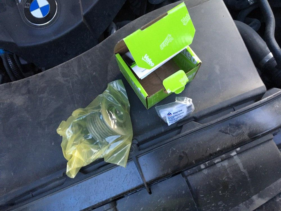 Установка обгонной муфты на генератор — BMW X1 (E84), 2 л, 2010 года ...