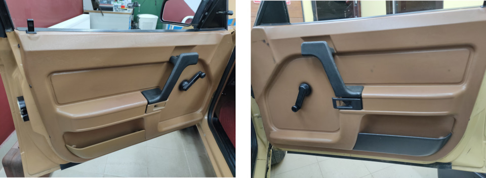 Ранние карты и ручки, они ручки плюс ко всему еще и длинные — Москвич 2141