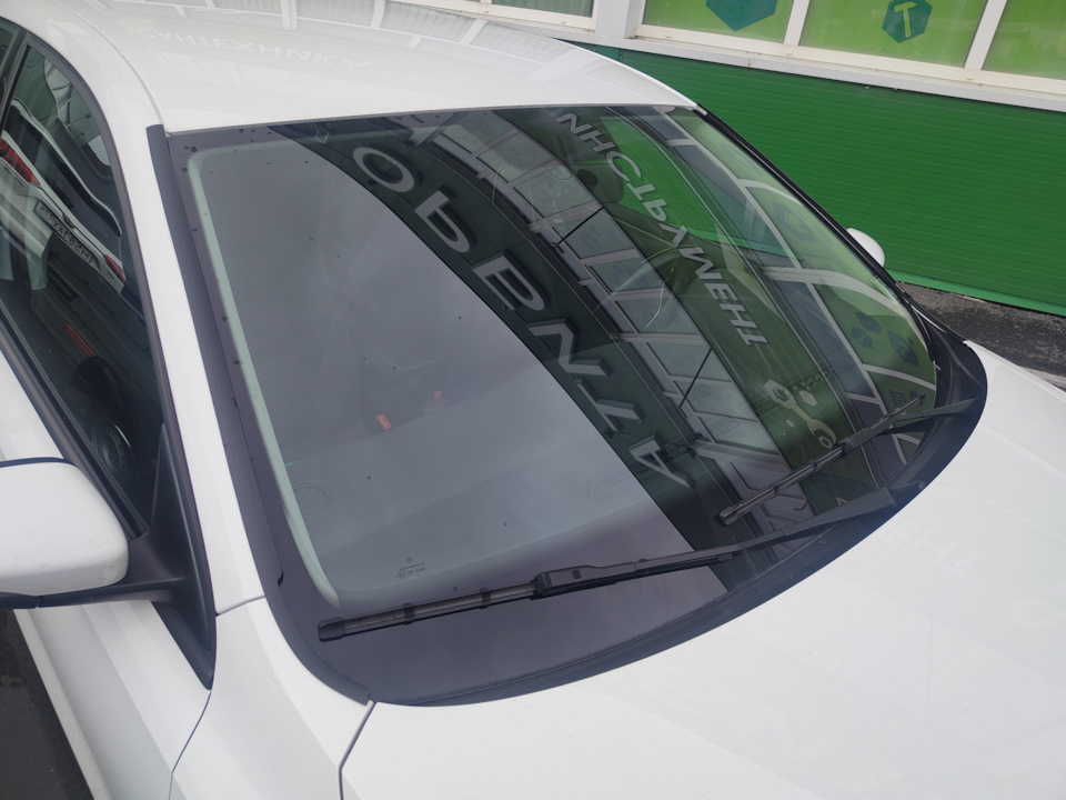 Дефлекторы лобового стекла Стрелка 2 — Volkswagen Jetta VI, 1,6 л, 2016 ...