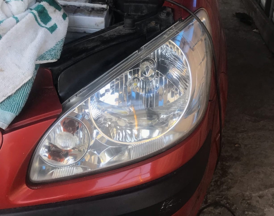 Отполировали фары — Hyundai Getz, 1,4 л, 2008 года | стайлинг | DRIVE2