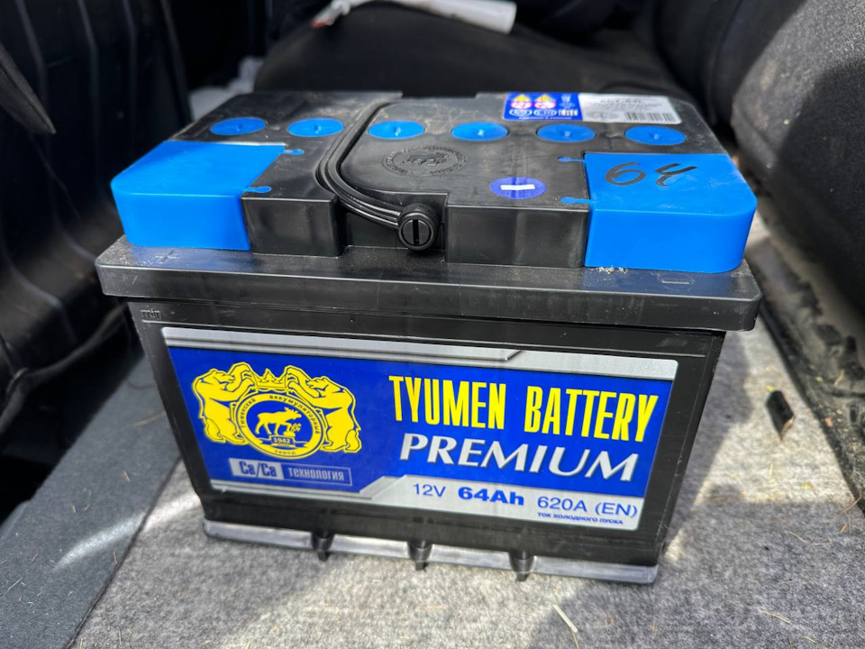 #13. АКБ Тюмень Premium 64Ач. — Chevrolet Niva, 1,7 л, 2003 года ...