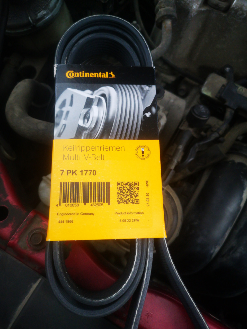 Замена приводного ремня — Honda Stream (RN), 2 л, 2001 года | визит на ...