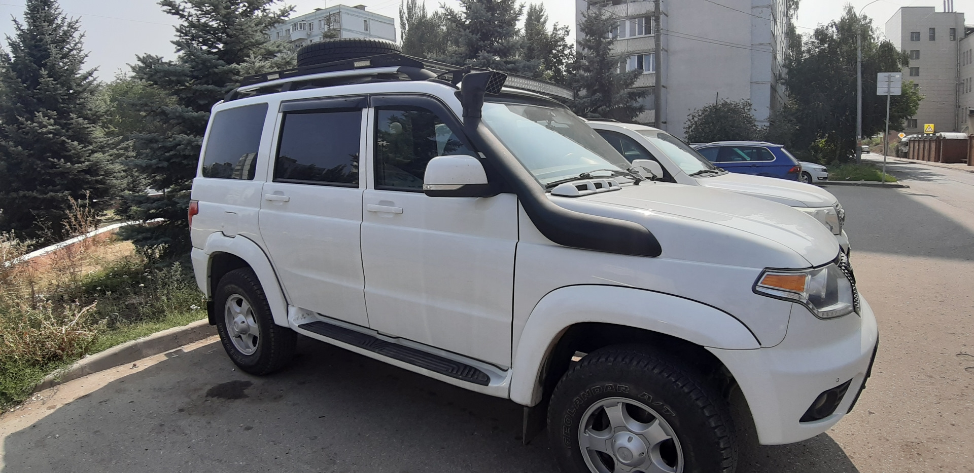 Установил шноркель. — УАЗ Patriot, 2,7 л, 2018 года | аксессуары | DRIVE2