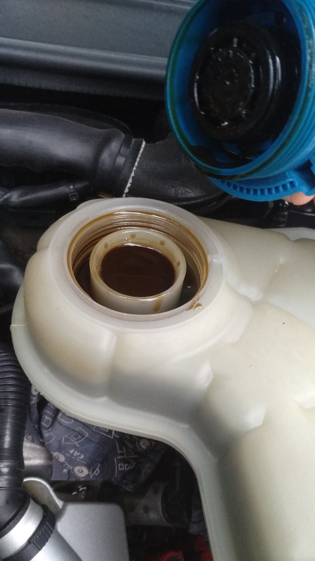 Масло в бачке антифриза — Audi A6 (C6), 2,8 л, 2010 года | поломка | DRIVE2