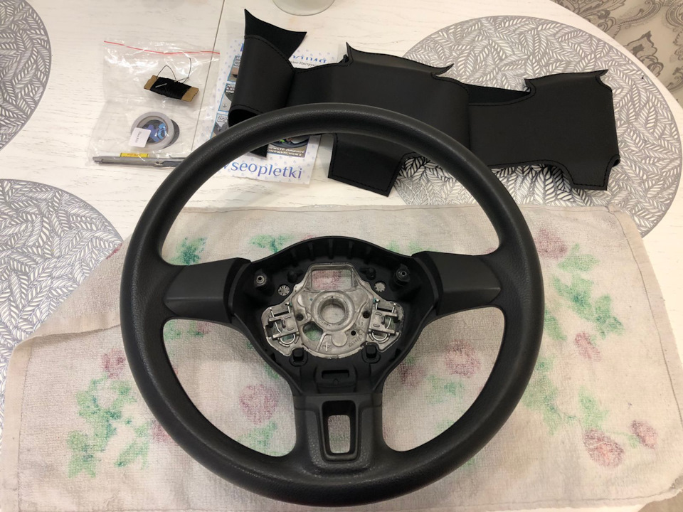 Самостоятельная перетяжка руля поло седан! — Volkswagen Polo Sedan, 1,6 ...