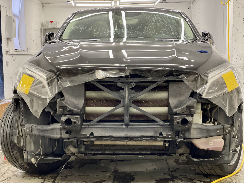 Mercedes GLE Coupe. Демонтаж пленки! Оклейка капота, бампера, зеркал в ...