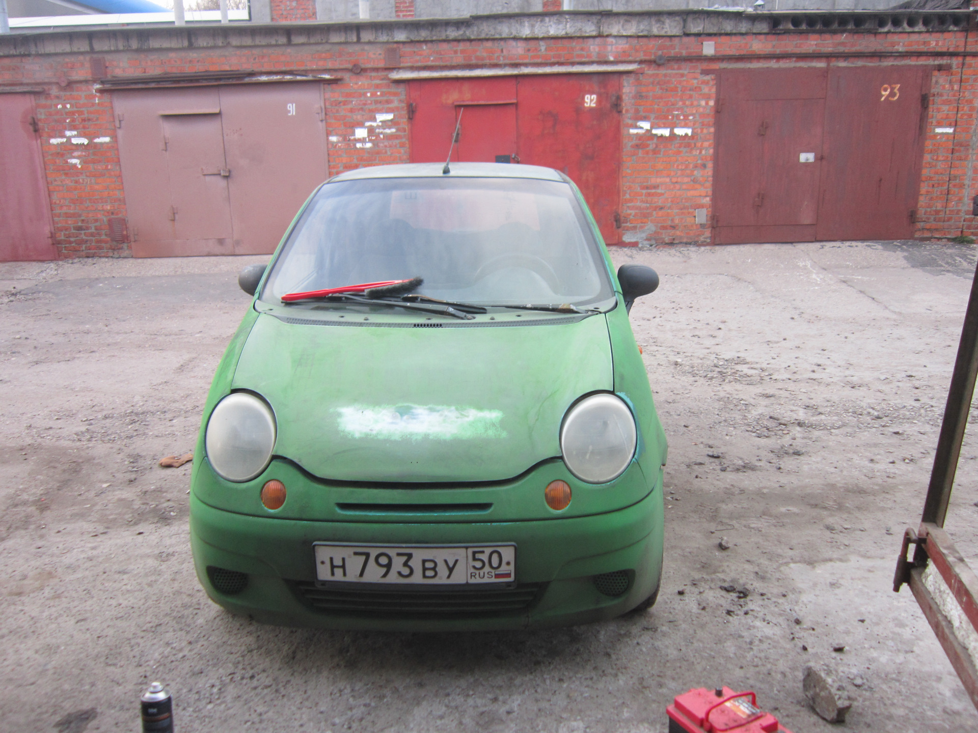 Покраска валиком за 500 рублей — Daewoo Matiz (M100, M150), 0,8 л, 2002  года | кузовной ремонт | DRIVE2