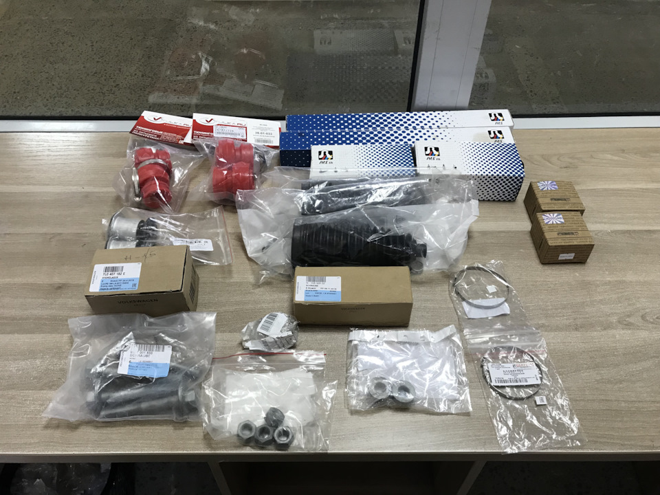 Замена сайлентблоков в передних нижних рычагах, рулевых тяг и ...