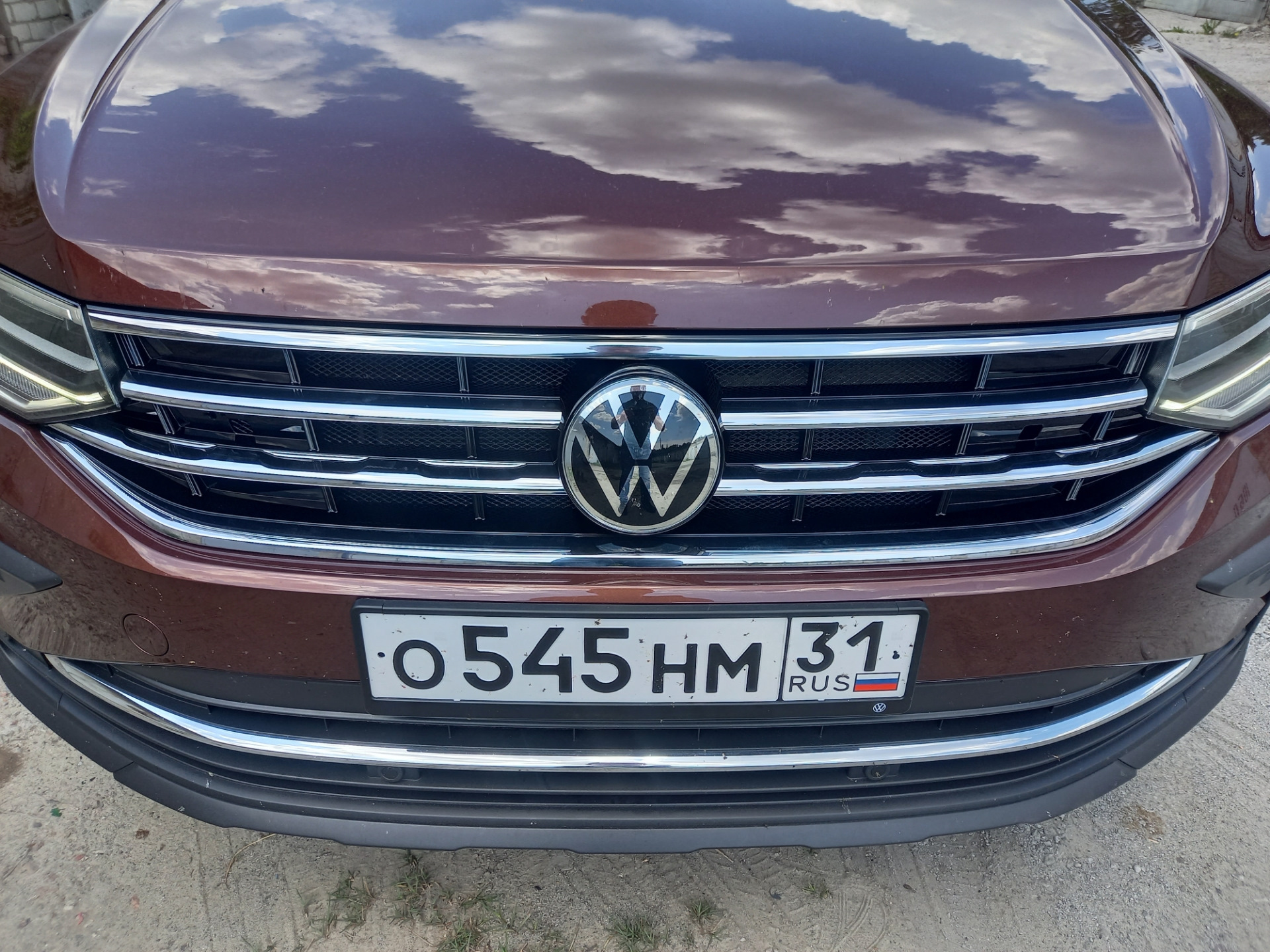 Хромированная решетка радиатора, защитная сетка в бампер — Volkswagen ...