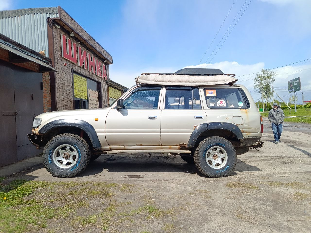 Перебрал передний суппорт. И наконец-то переобулся — Toyota Land Cruiser  80, 4,2 л, 1993 года | своими руками | DRIVE2