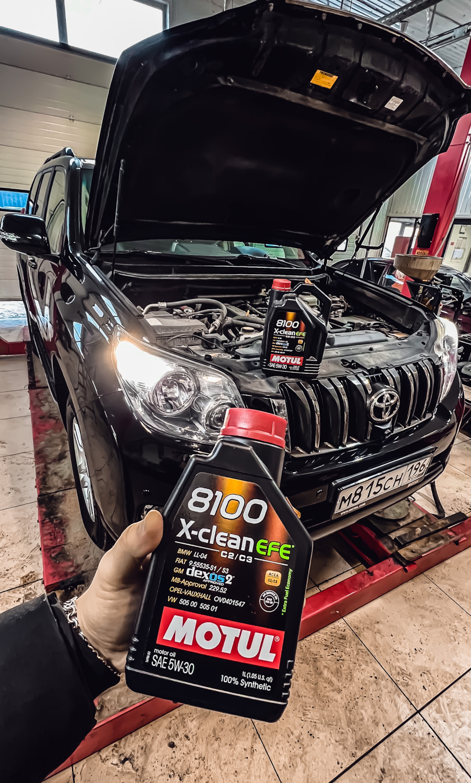 Замена масла на MOTUL и игра в качели с уровнем масла — Toyota Land Cruiser  Prado 150-series, 3 л, 2010 года | плановое ТО | DRIVE2