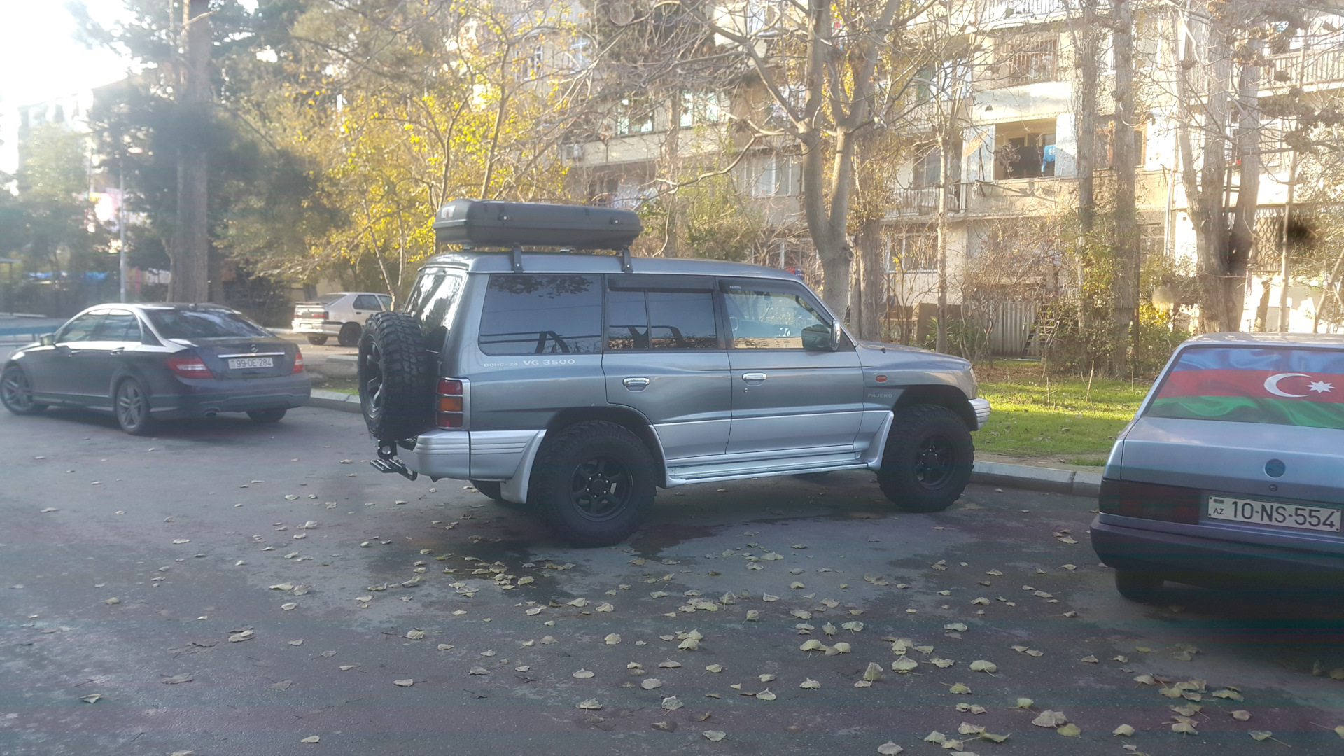 Поменял шины на МТ 285/75 R16 — Mitsubishi Pajero (2G), 3,5 л, 1998 ...