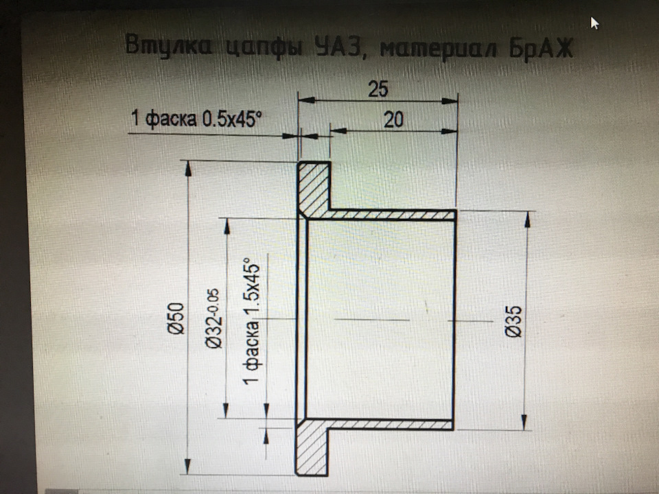 ступица уаз 469 чертеж