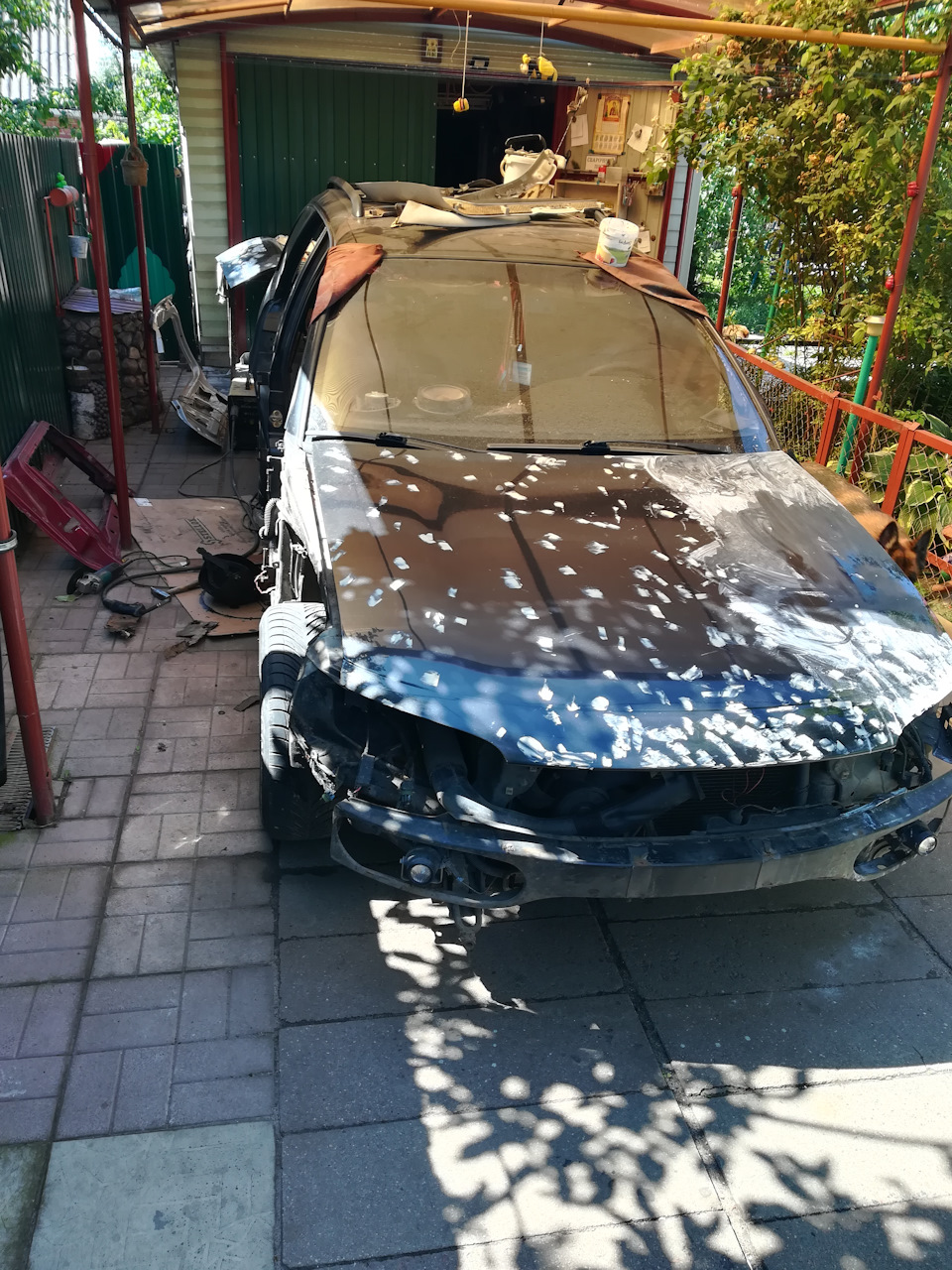 Замена натяжного ролика ремня генератора — Lada Калина универсал, 1,6 л ...