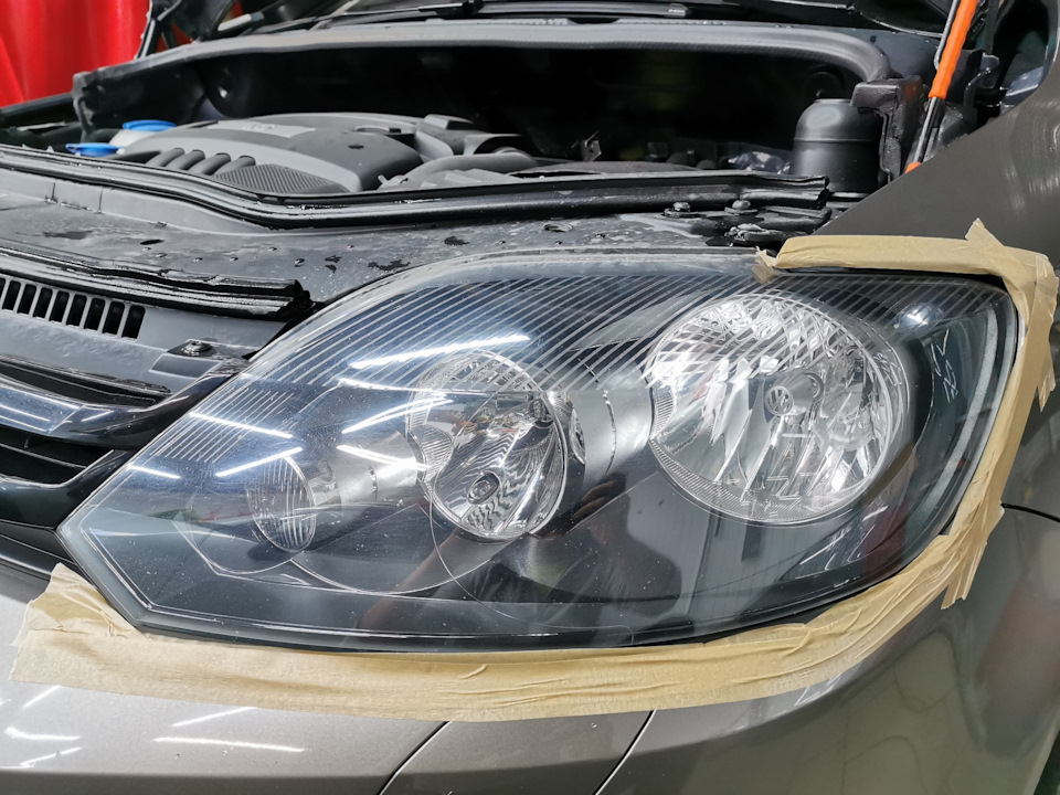 Броня на фары фирмы LLumar. — Volkswagen Golf Plus, 1,6 л, 2012 года ...