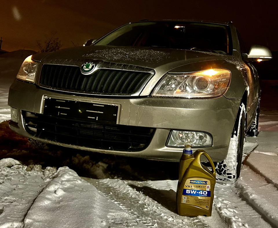 6️⃣3️⃣ Ravenol VST 5w40 в мотор 1,4 tsi CAXA — Skoda Octavia Combi A5 ...