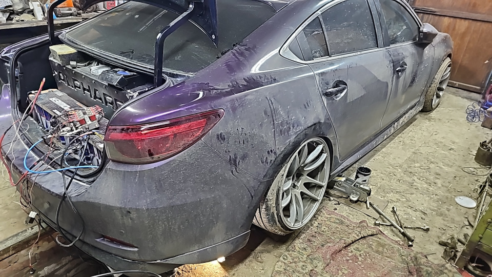 Установка пневмы на заднюю ось — Mazda 6 (3G) GJ, 2 л, 2012 года ...