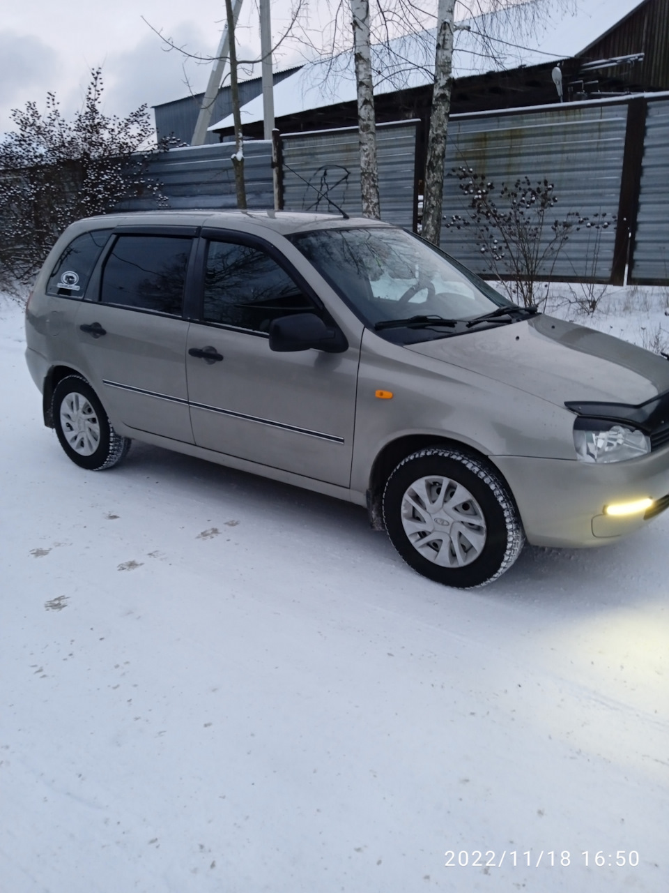 Зима — Lada Калина универсал, 1,6 л, 2012 года | шины | DRIVE2
