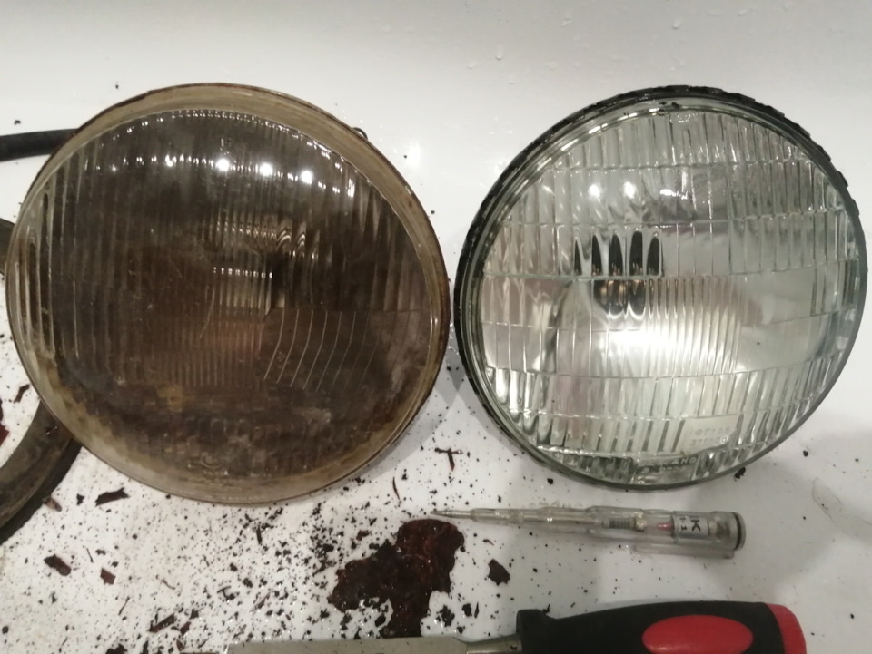 Новые фары для москвича