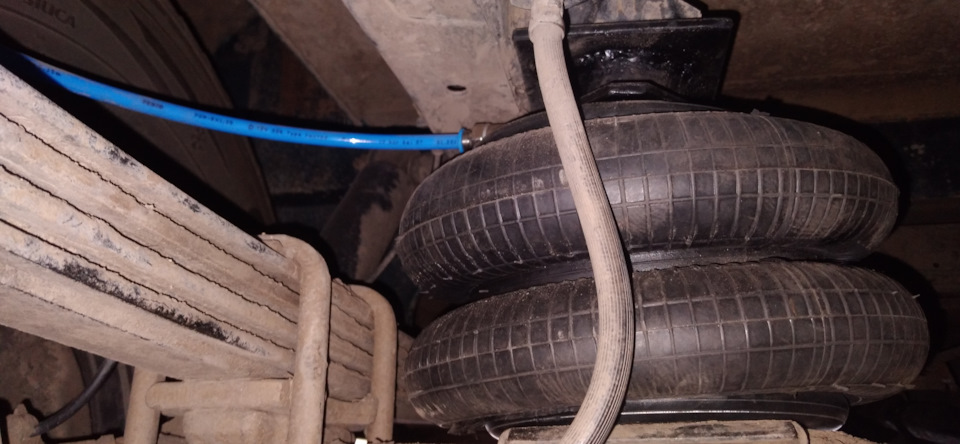 Пневма SABO на уазе. Первая проба и загрузка в 750 кг — УАЗ Pickup, 2,7 ...