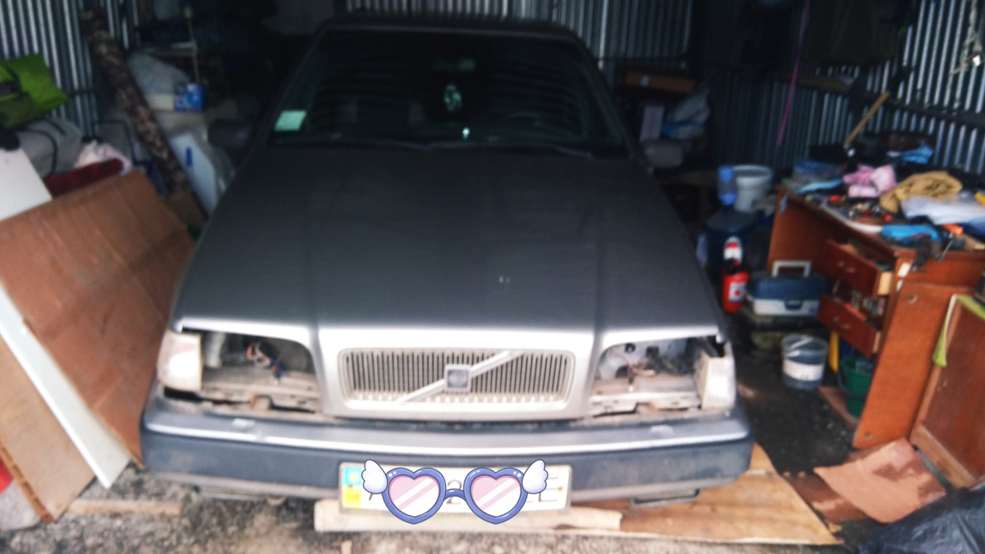 И снова бюджетный ремонт отражателей фар( — Volvo 440, 1,7 л, 1989 года ...