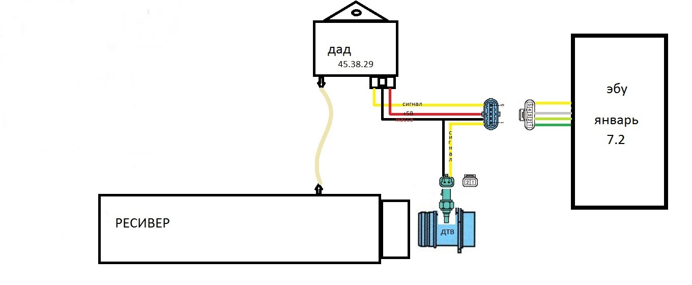 Схема подключения дмрв ваз 2107 инжектор