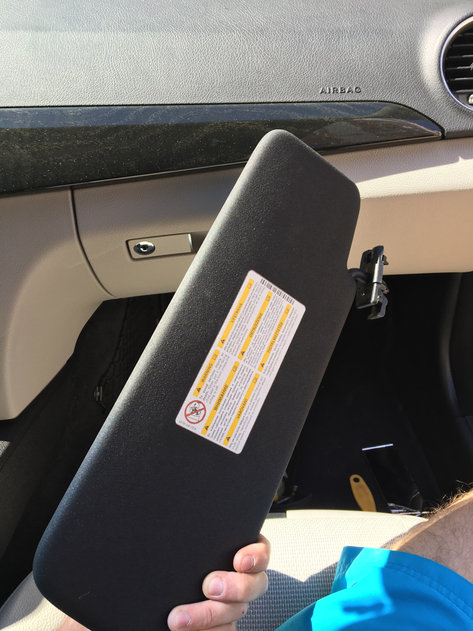 Зеркало пассажира. (В козырьке) — Mercedes-Benz C-class (W204), 1,8 л ...