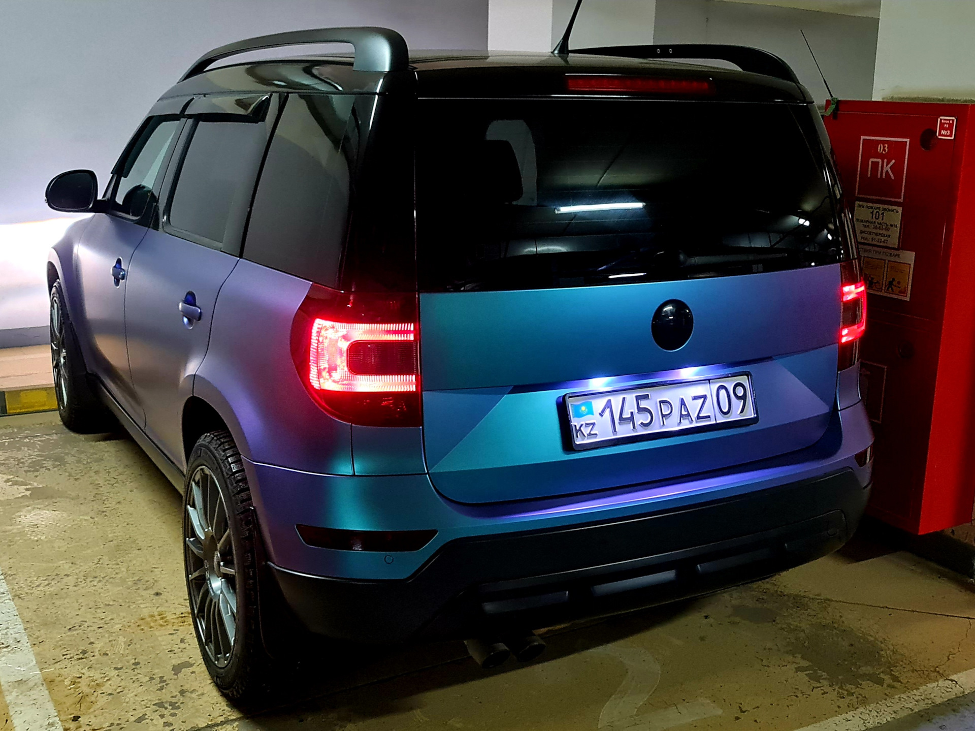 Skoda Yeti матовая пленка