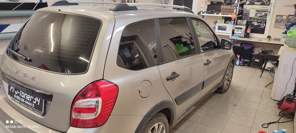 Тонировка и замена бархоток! — Lada Гранта Cross, 1,6 л, 2021 года ...