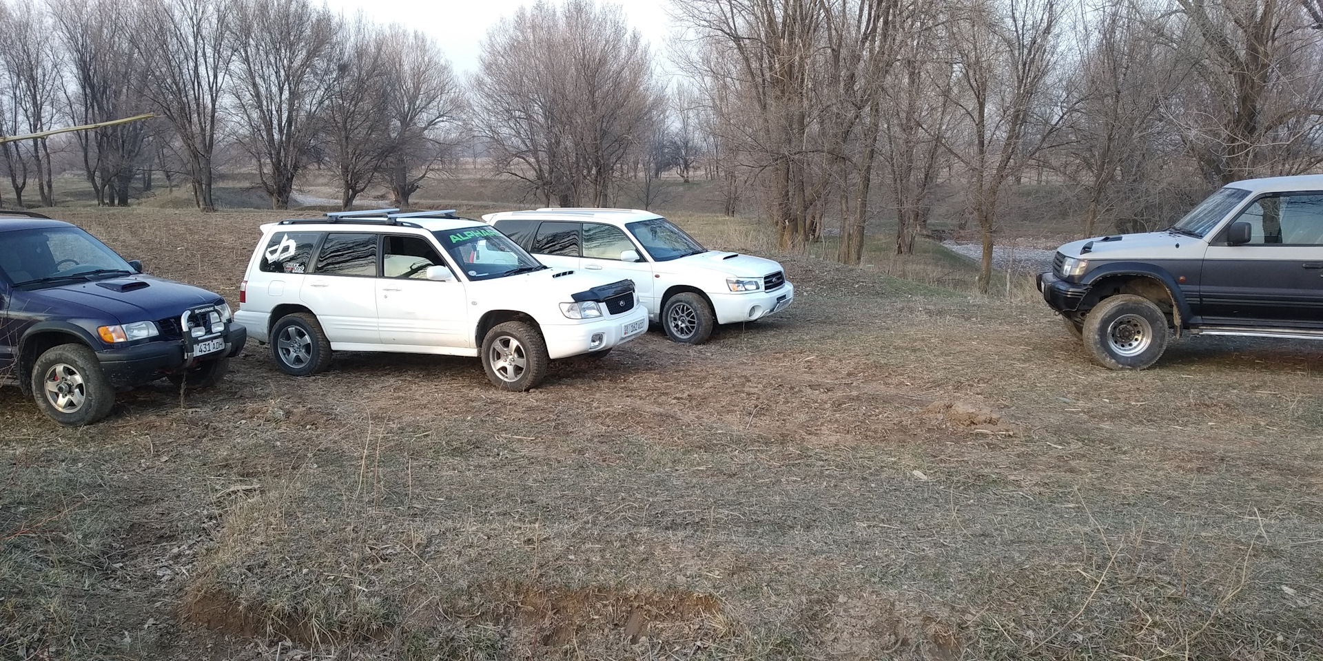 Мощная заруба против Паджеро и Спортейджа! — Subaru Forester (SG), 2 л ...